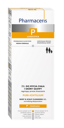 Pharmaceris P Żel do mycia ciała i skóry głowy regulujący proces złuszczania (PURI-ICHTILIUM) 250 ml