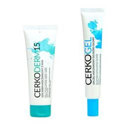CERKO Zestaw z mocznikem 15% na łuszczycę skóry głowy i ciała (75 ml + 50 g)