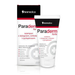 Paraderm Forte Szampon z dziegciem, ichtiolem i cyclopiroxem 150 g