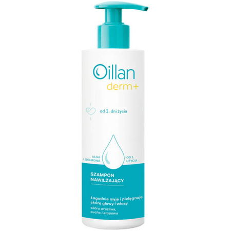 OILLAN Derm+ Szampon nawilżający od 1. dni życia 180 ml