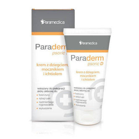 Paraderm Psoric D Krem z dziegciem, mocznikiem i ichtiolem 85 g