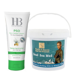 Health & Beauty Zestaw Kojący krem pielęgnacyjny do ciała i naturalne błoto z Morza Martwego