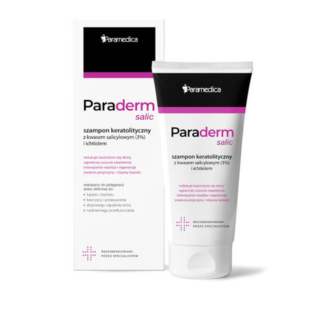 Paraderm Salic Szampon keratolityczny z kwasem salicylowym (3%) i ichtiolem 150 g