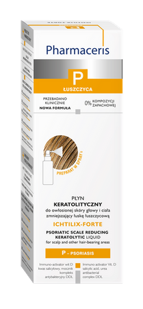 Pharmaceris P Płyn keratolityczny do owłosionej skóry głowy i ciała (ICHTILIX-FORTE) 125 ml