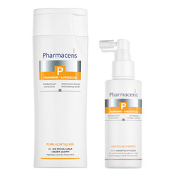 Pharmaceris P Zestaw preparatów do skóry głowy (Żel i Płyn ) 250 ml + 125 ml