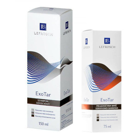 Lefrosch ExoTar Zestaw na owłosioną skórę głowy (150 ml + 75 ml)